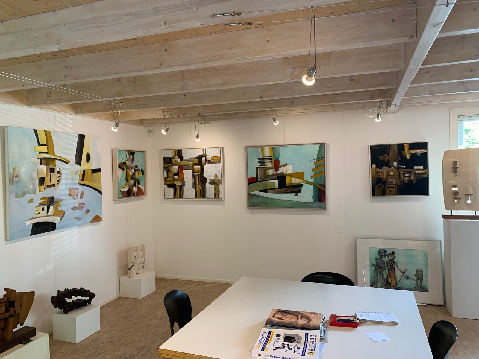 Expositie van werk van Frans Steginga
